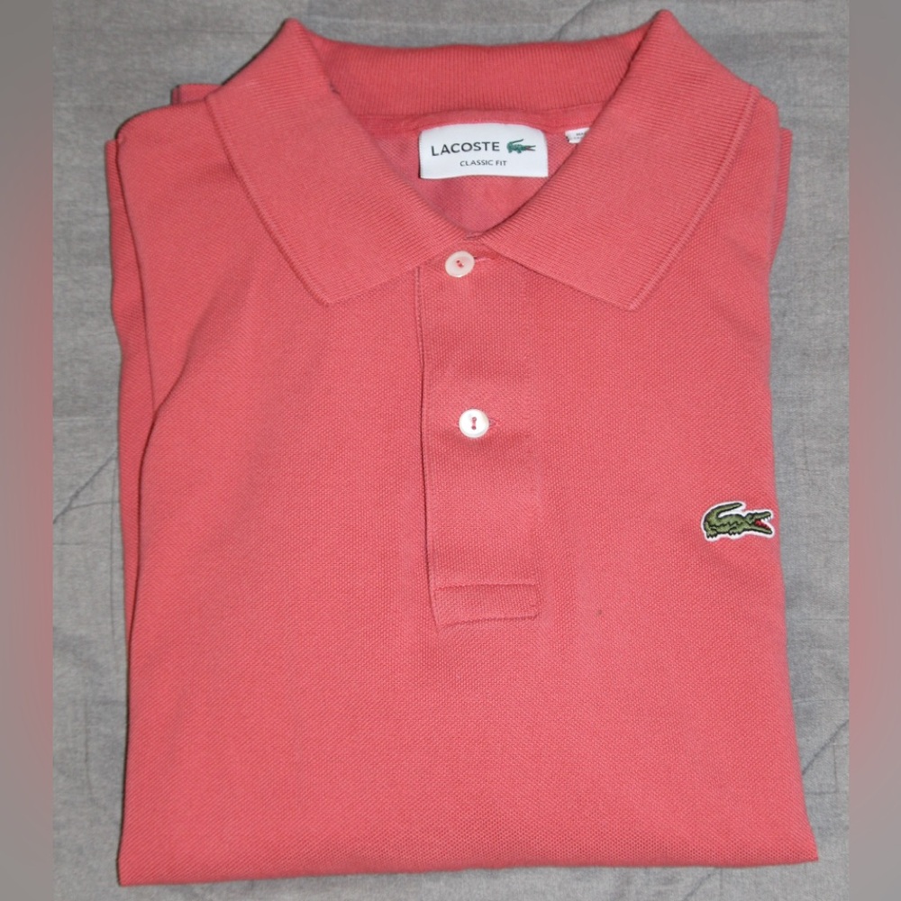 Lacoste Men’s Polo Shirt in Warm Coral